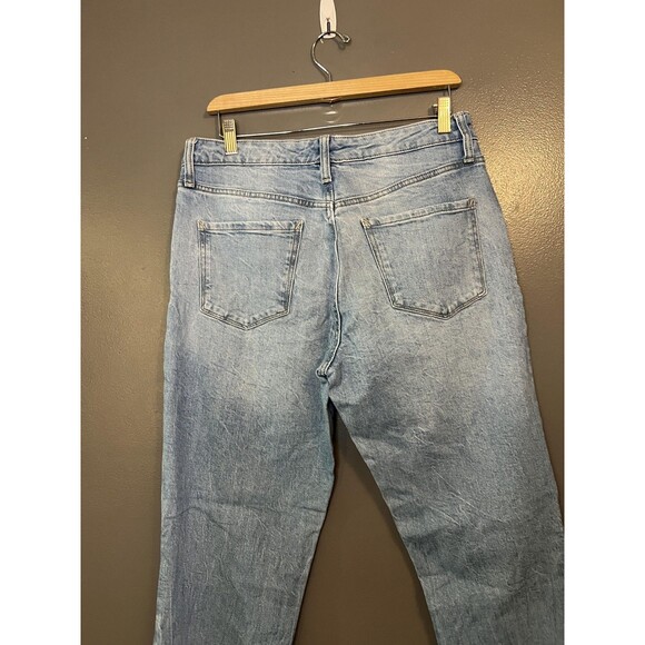 ANA A New Approach Jeans Womens 6 Light Wash Mid Rise Boyfriend Distressed - Picture 5 of 9